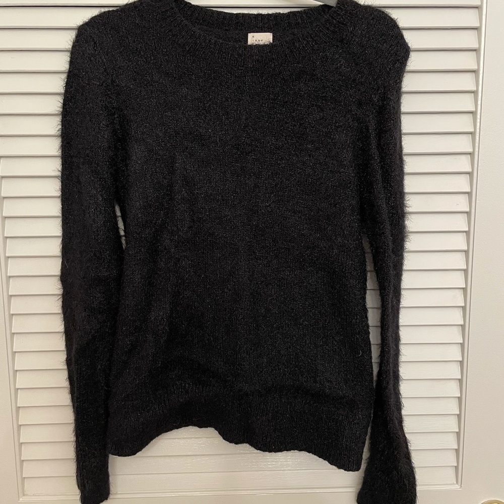 Fuzzy black sweater